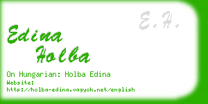 edina holba business card